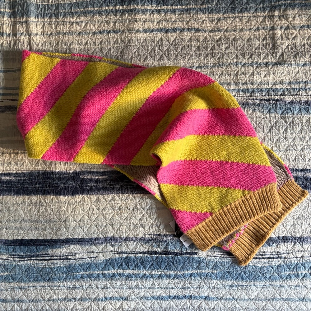 NWT Meryll Rogge Striped Wool Scarf - Picture 2 of 5